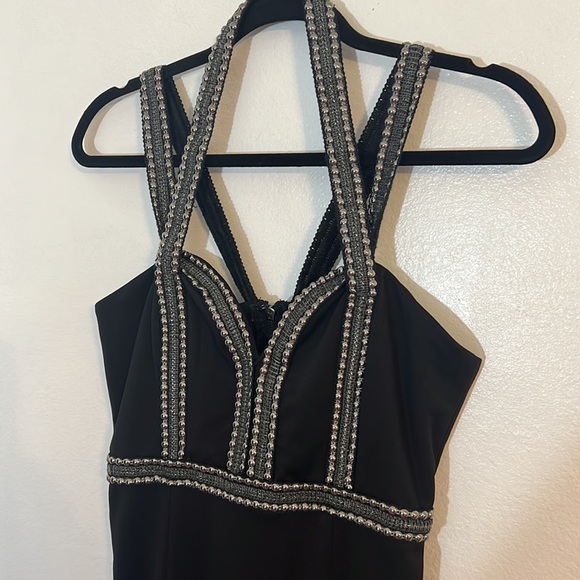 NWT - L’Atiste black fringe and studded party dress - Picture 3 of 16